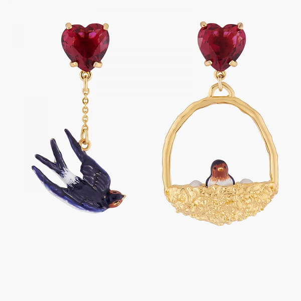 boucles-d-oreilles-tiges-asymetriques-hirondelle-et-son-nid